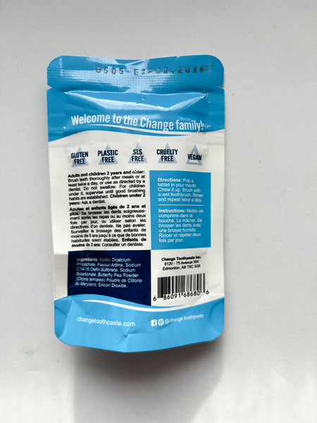 Flouride Free Toothpaste Tabs