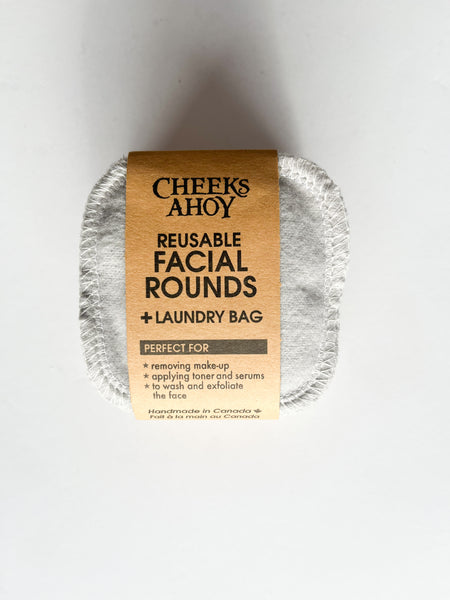 Reusable Facial Rounds + Laundry bag