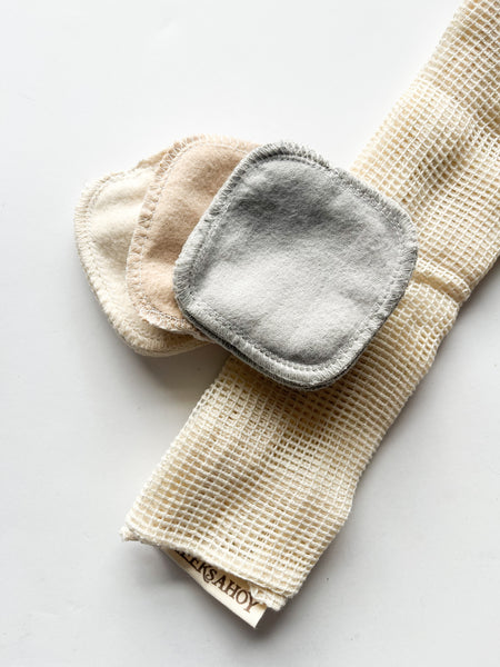 Reusable Facial Rounds + Laundry bag
