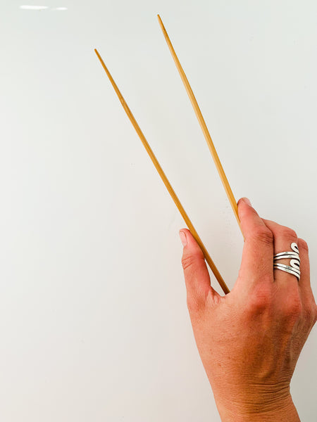 Bamboo Large Tongs