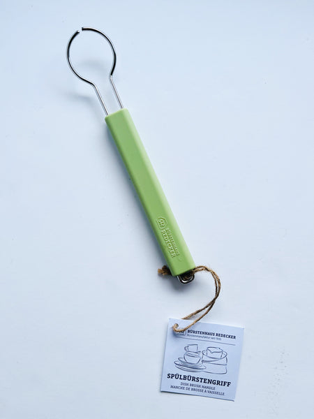 Metal & silicone dish brush handle