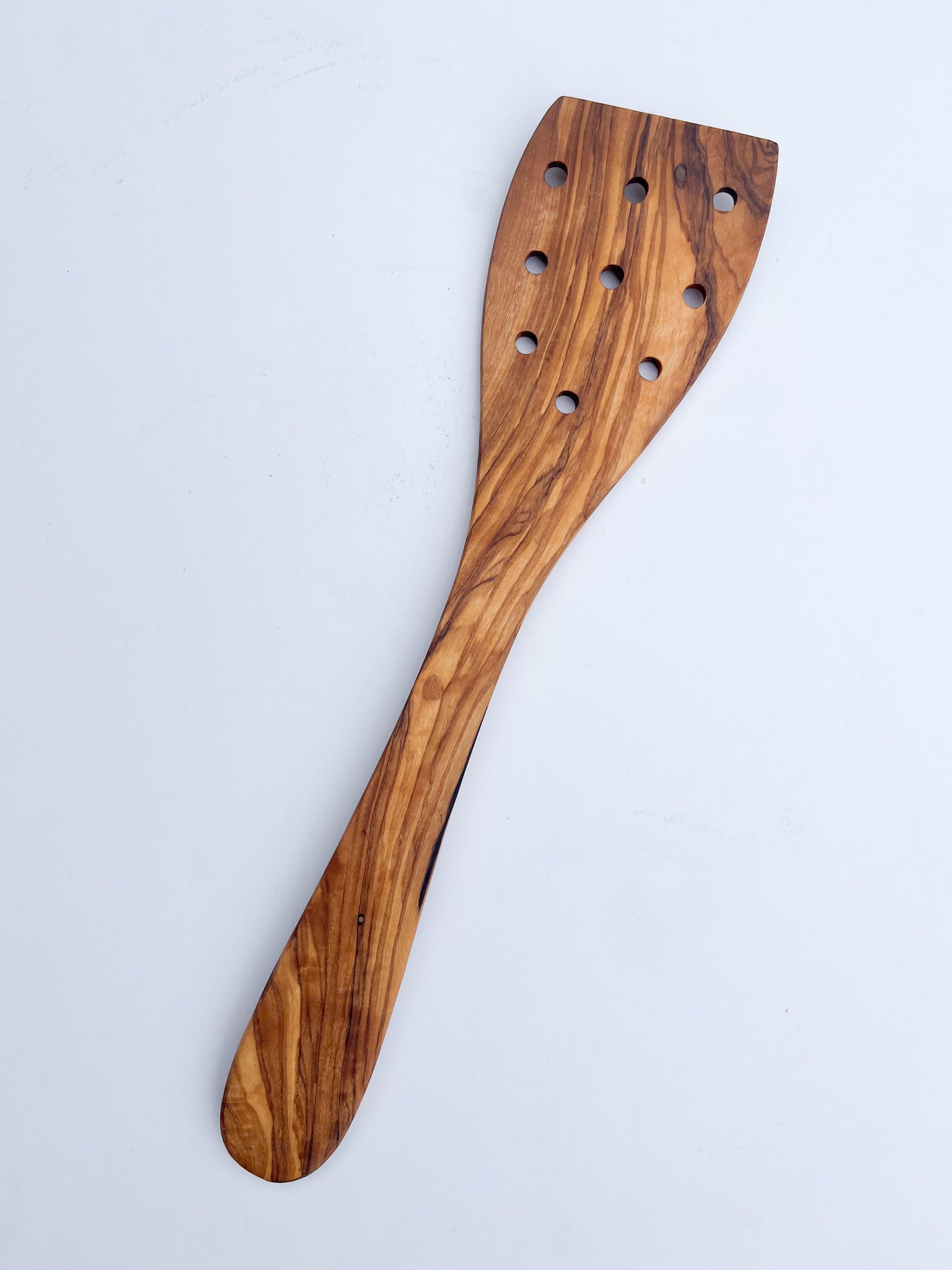 Olive Wood Spatula with Holes