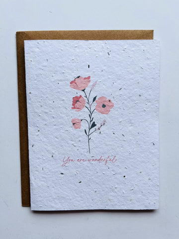 Mother's Day Floral Seed Cards
