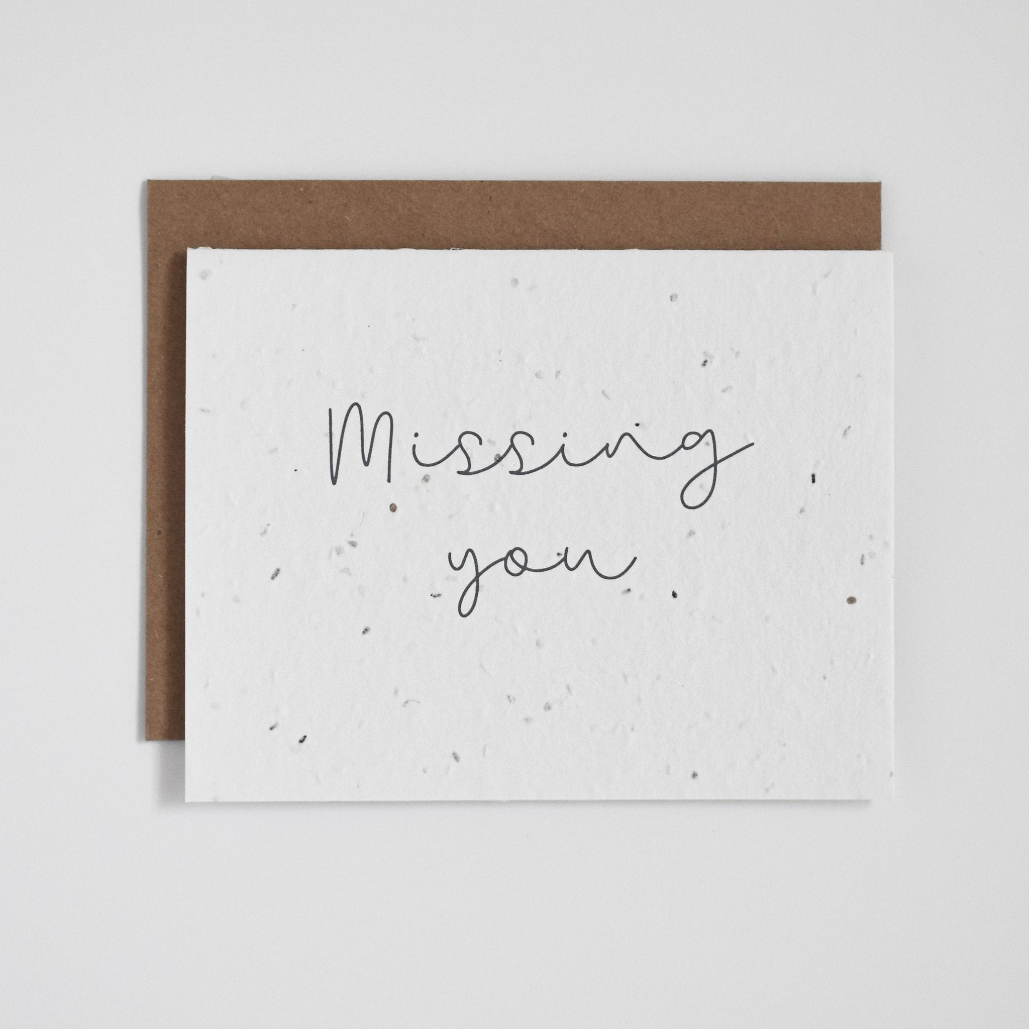 Missing You Floral Seed Card